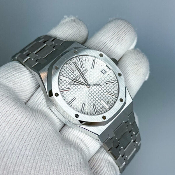 AUDEMARS PIGUET ROYAL OAK AUTOMATIC 41MM WHITE DIAL "50TH ANNIVERSARY" 15510ST.OO.1320ST.03 - Image 5