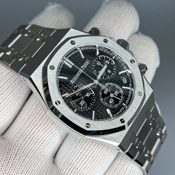 AUDEMARS PIGUET ROYAL OAK CHRONOGRAPH 41MM BLACK DIAL 50TH ANNIVERSARY 26240ST.OO.1320ST.03 - Image 4