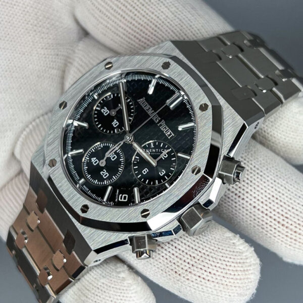 AUDEMARS PIGUET ROYAL OAK CHRONOGRAPH 41MM BLACK DIAL 50TH ANNIVERSARY 26240ST.OO.1320ST.03 - Image 5