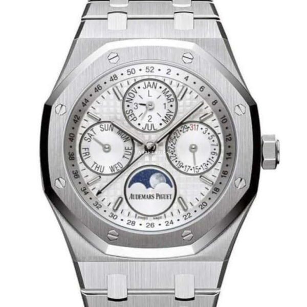 AUDEMARS PIGUET ROYAL OAK PERPETUAL CALENDAR 41MM WHITE DIAL 26574ST.OO.1220ST.01