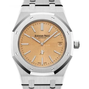 Audemars Piguet Jumbo Extra Thin White Gold Salmon Dial 15202BC.OO.1240BC.01