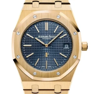 Audemars Piguet Jumbo Extra Thin Yellow Gold Blue Dial