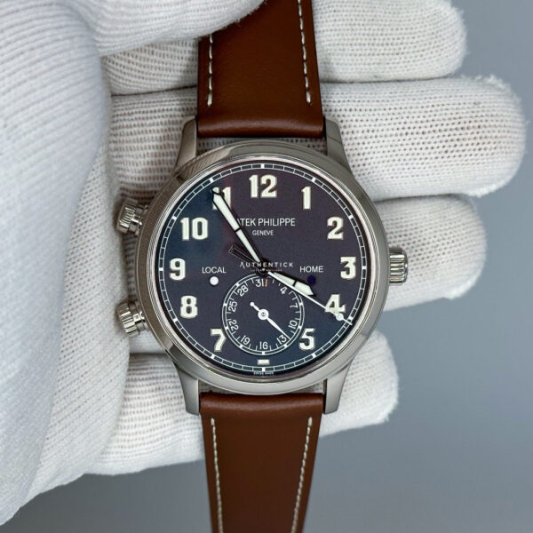 PATEK PHILIPPE CALATRAVA PILOT TRAVEL TIME BLUE DIAL 5524G-001 - Image 3