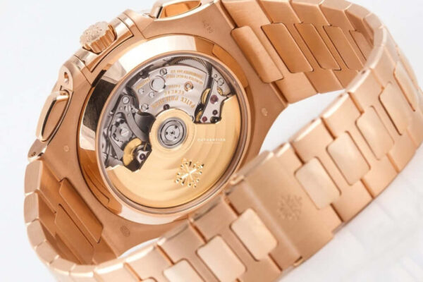 PATEK PHILIPPE NAUTILUS CHRONOGRAPH ROSE GOLD BLACK DIAL 5980/1R-001 - Image 6