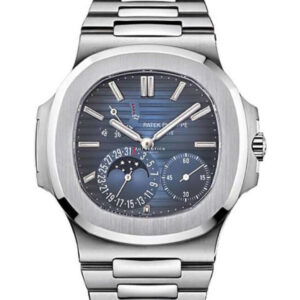 PATEK PHILIPPE NAUTILUS TRAVEL TIME CHRONOGRAPH STAINLESS STEEL BLACK DIAL 5990