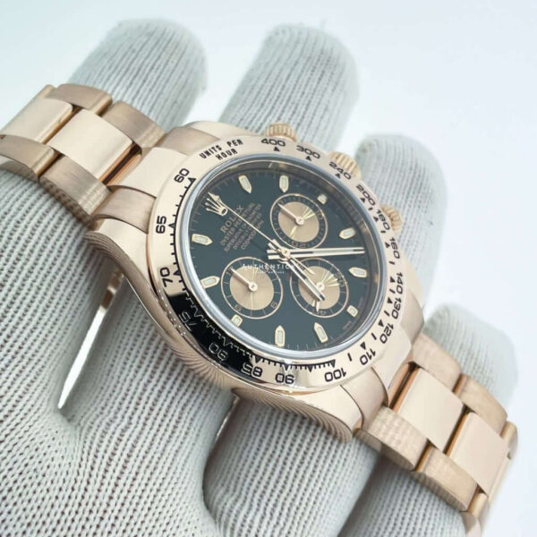 ROLEX COSMOGRAPH DAYTONA EVEROSE OYSTERFLEX SUNDUST DIAL 116515LN - Image 4