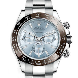 ROLEX COSMOGRAPH DAYTONA PLATINUM ICE BLUE BAGUETTE DIAL 116506-0002