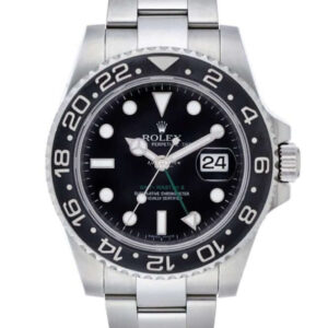 ROLEX GMT-MASTER II STAINLESS STEEL BLACK DIAL 116710LN