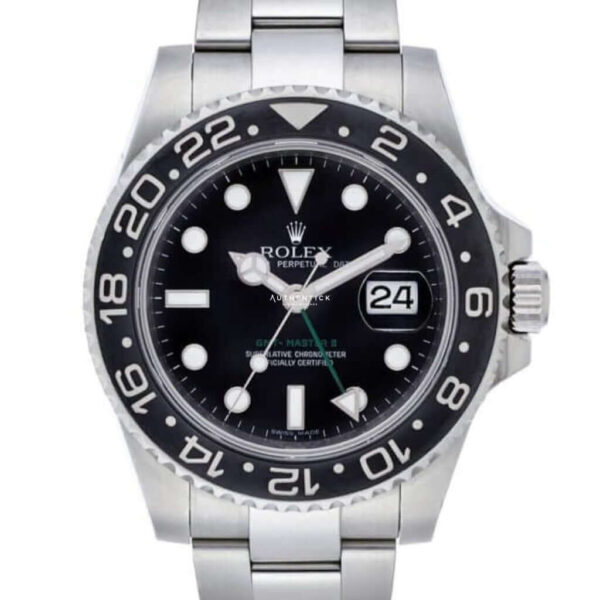ROLEX GMT-MASTER II STAINLESS STEEL BLACK DIAL 116710LN