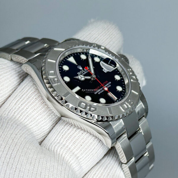 ROLEX YACHT-MASTER 40 ROLESOR STAINLESS STEEL PLATINUM BLUE DIAL 126622 - Image 4